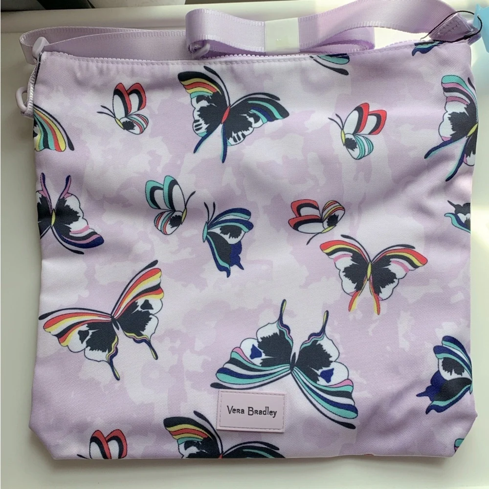 🌷 Vera Bradley ReActive Hipster in Lavender Butterflies 🦋 NWT - Picture 5 of 15